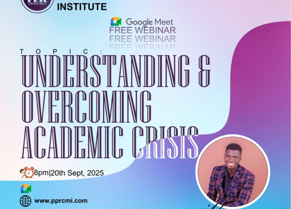 Understanding and Overcoming Academic Crisis